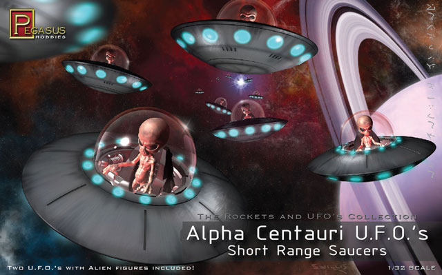 Alpha Centauri UFOs - Short Range Saucers - Pegasus Hobbies Box Art