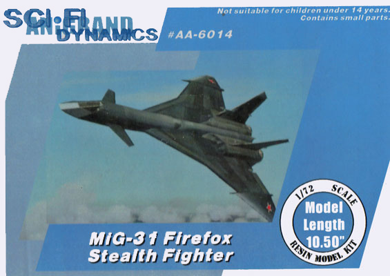 MiG-31 Firefox - Anigrand Craftswork 1:72 Box Art