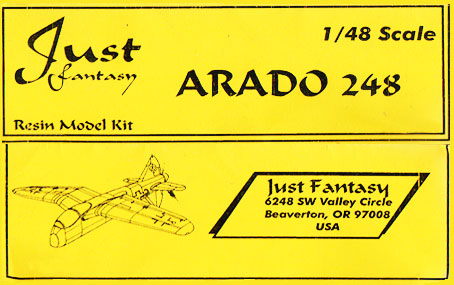Arado 248 - Pend-Oreille (Just Fantasy) Bag Art