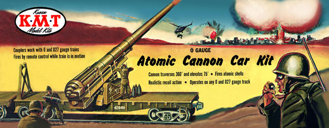 Atomic Cannon Rail Car - KMT Box Art