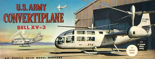 Bell XV-3 Convertiplane - Hobby-Time Box Art