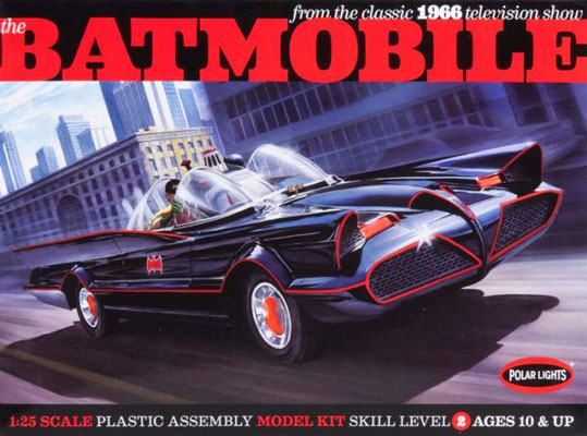 1966 Batmobile - Polar Lights Deluxe Version Box Art