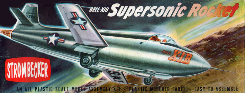 Bell X-1B Supersonic  Rocket - Strombecker Box Art