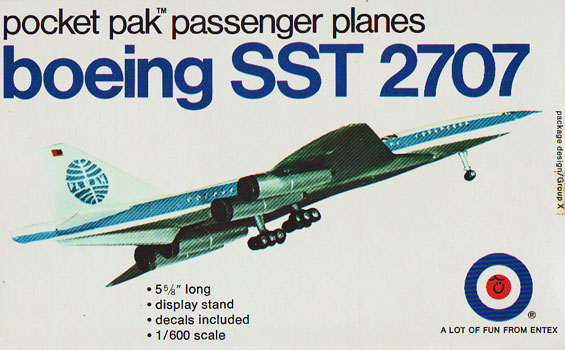Boeing SST 2707 Entex Box Art