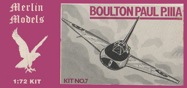 Boulton-Paul P.111A - Merlin Models Box Art