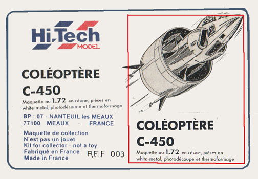 Coleoptere C-450 - Hi-Tech Model Box Art