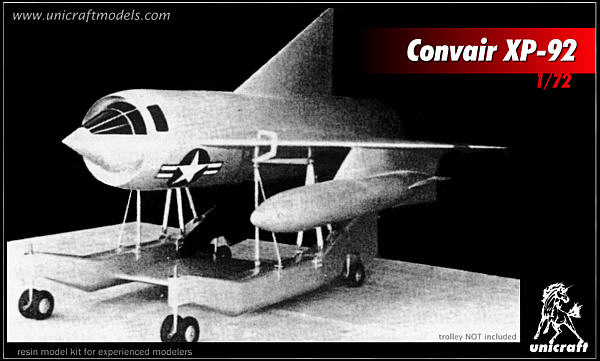 Convair XP-92 - Unicraft Box Art