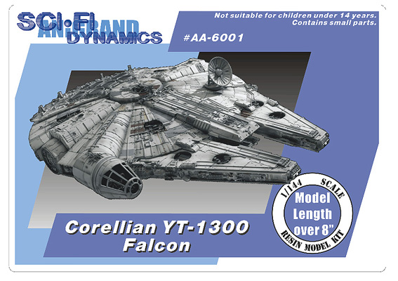 Corellian YT-1300 Falcon Model Kit Box Art