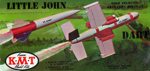 Dart & Little John Missiles - KMT Box Art