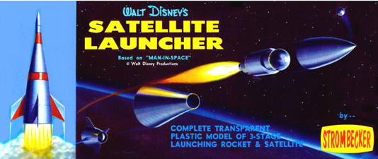 Disney Satellite Launcher - Strombecker Box Art