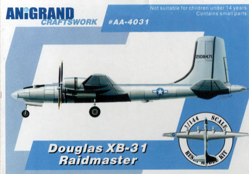 Douglas XP-31 Raidmaster - Anigrand Box Art