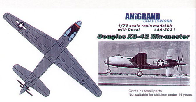 Douglas XB-42 Mixmaster - Anigrand Box Art
