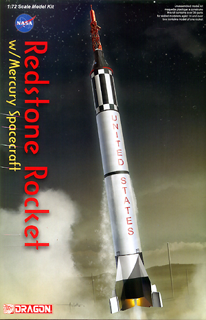 Redstone Rocket w/Mercury Spacecraft - Dragon Box Art