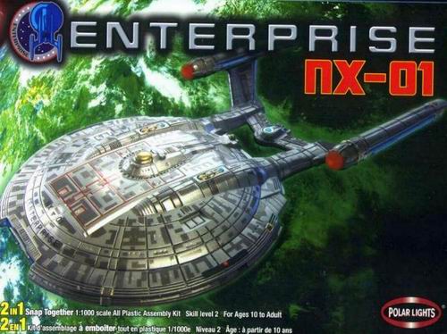 USS Enterprise NX-01 - Polar Lights Box Art