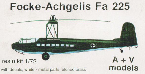 Focke-Achgelis FA-225 Box Art
