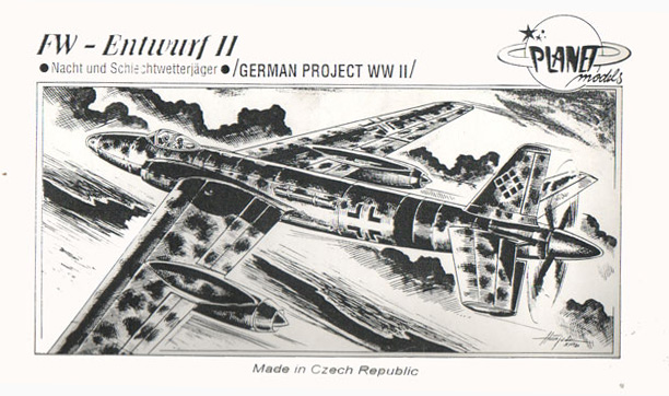 Focke Wulf Entwurf II - Planet Models Box Art