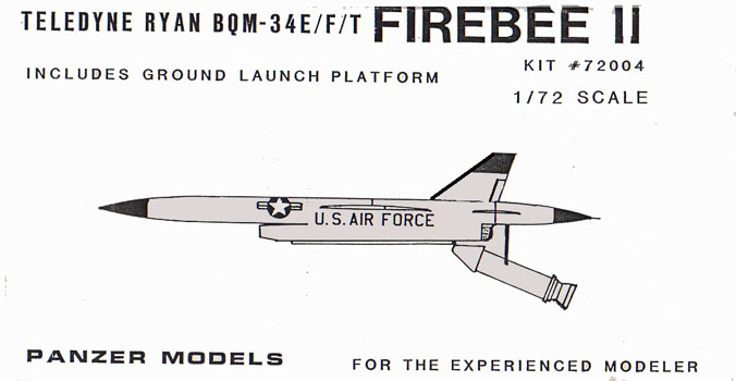 Teledyne Ryan BQM-34 Firebee II Drone - Panzer Box Art
