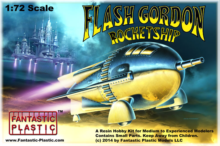 Flash Gordon Rocketship by Fantastic Plastic - Box Art