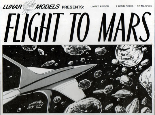"Flight to Mars" Ship - Lunar Models Box Art