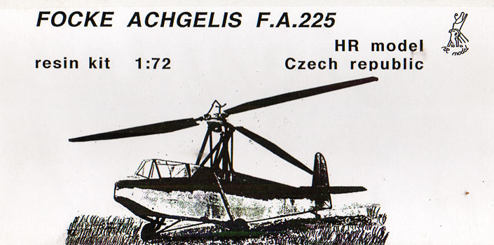 Focke Achgelis FA 225 - HR Model Box Art
