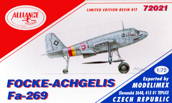 Alliance Focke-Achgelis FA-269 Box Art