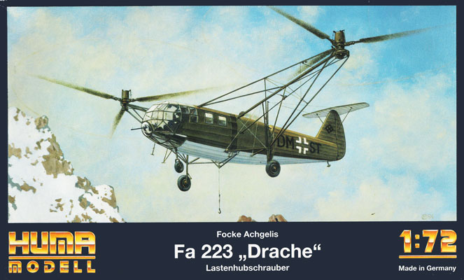 Focke Achgelis Fa.223 "Drache" - Huma Modell Box Art