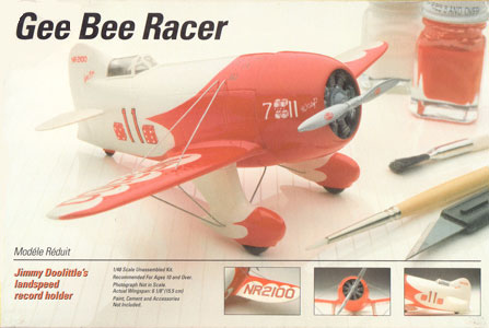 Gee Bee Racer - Testors Box Art