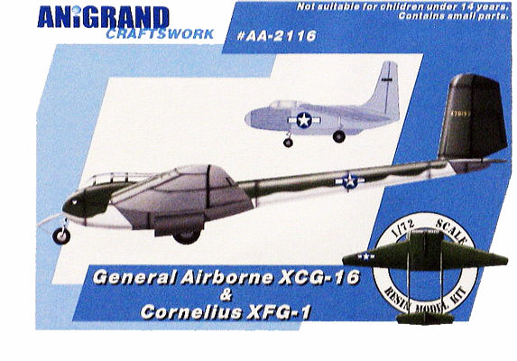 General Airborne XCG-16 & Cornelius XFG-1 - Anigrand Box Art