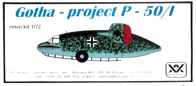 Gotha Project P-50/1 - A+V Models Box Art