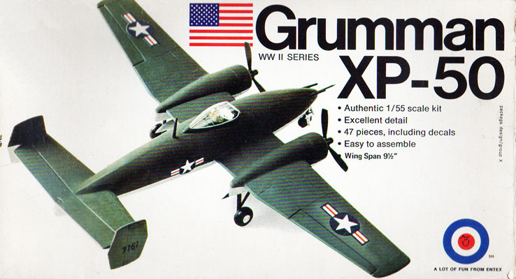 Grumman XP-50 - Entex Box Art