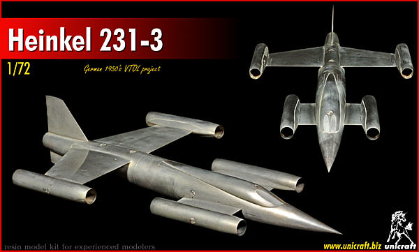 Heinkel 231/3 VTOL Concept - Unicraft Box Art