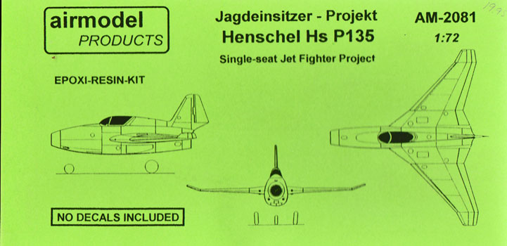 Henschel Hs. P.135 - Airmodel Box Art