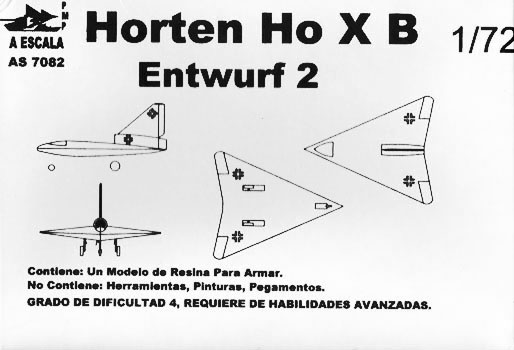 Horten Ho X B Entwurf 2 - A Escala Box Art
