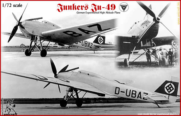 Junkers JU-49 Unicraft Box Art