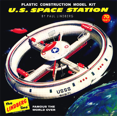 U.S. Space Station - Lindberg - Original Box Art