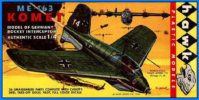 Messerschmitt Me-163 Komet - Hawk - Box Art