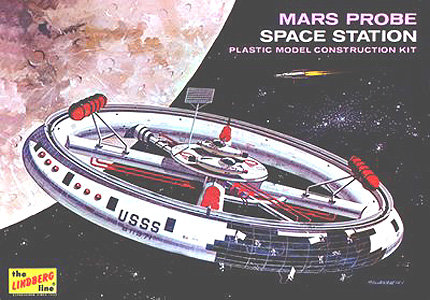 U.S. Space Station - Mars Probe Box Art