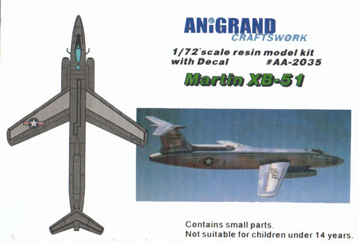 Martin XB-51 - Anigrand Box Art