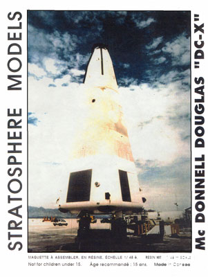 McDonnell Douglas DC-X - Stratosphere Models Box Art