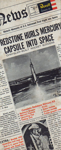 Mercury Redstone - Revell - Newsprint Box Art