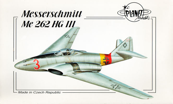 Messerschmitt Me262 HG III - Planet Models Box Art