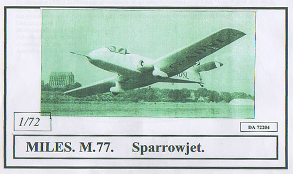 Miles M.77 Sparrowjet Dujin Bag Art