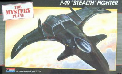 Monogram F-19 Stealth Fighter - Box Art