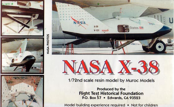 NASA X-38 - Muroc Models Box Art