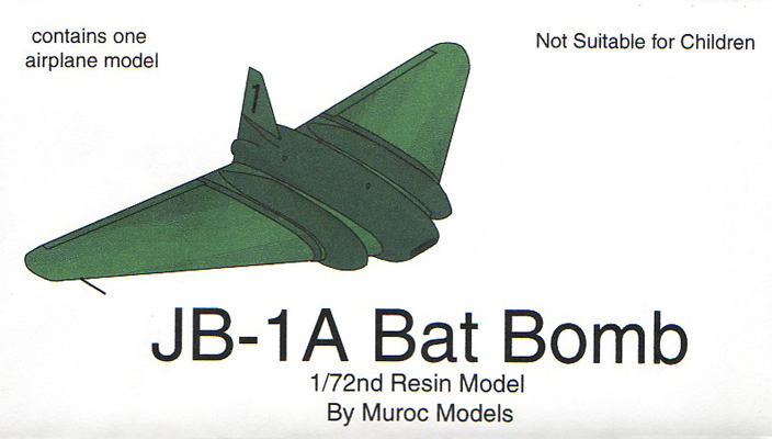 Northrop JB-1A Bat Bomb - Muroc Models -Box Art