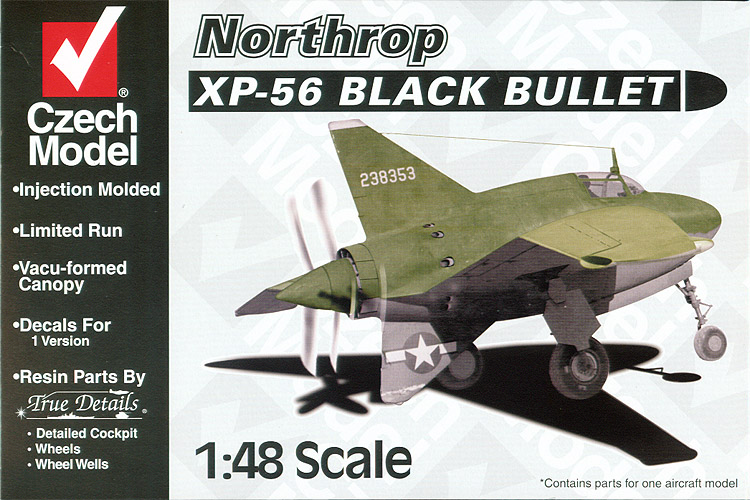 Northrop XP-53 Black Bullet - Czech Model Box Art