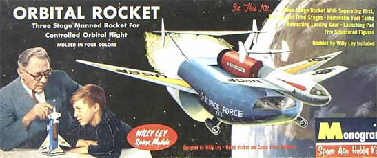 Willy Ley Orbit Rocket - Original Monogram Box Art