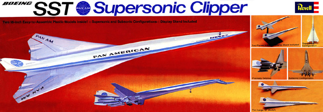 Boeing SST Supersonic Clipper - Revell Box Art