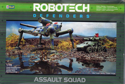 Robotech Defenders Assault Squad - Revell Box Art