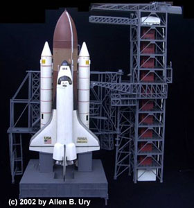 Space Shuttle and Launch Tower by Revell